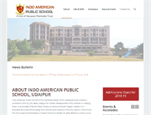 Tablet Screenshot of indoamericanpublicschool.com